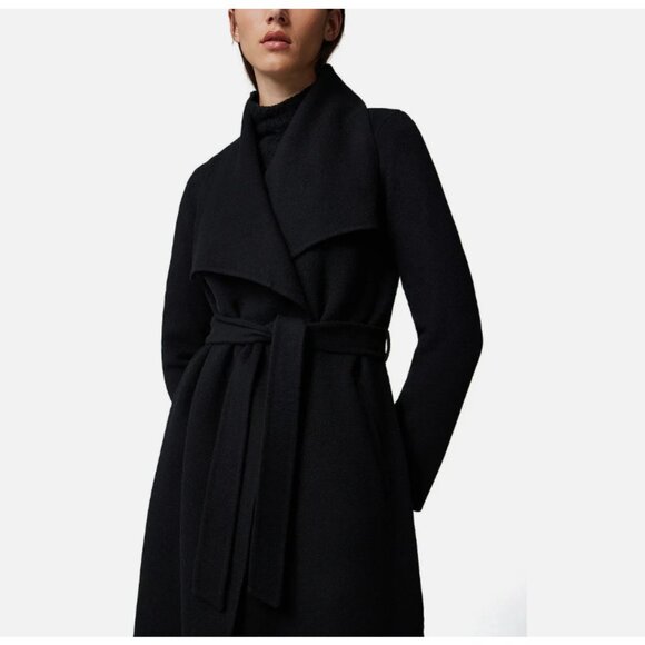 Soia & Kyo Britta-U Double Face Wool Wrap Coat - Picture 4 of 13